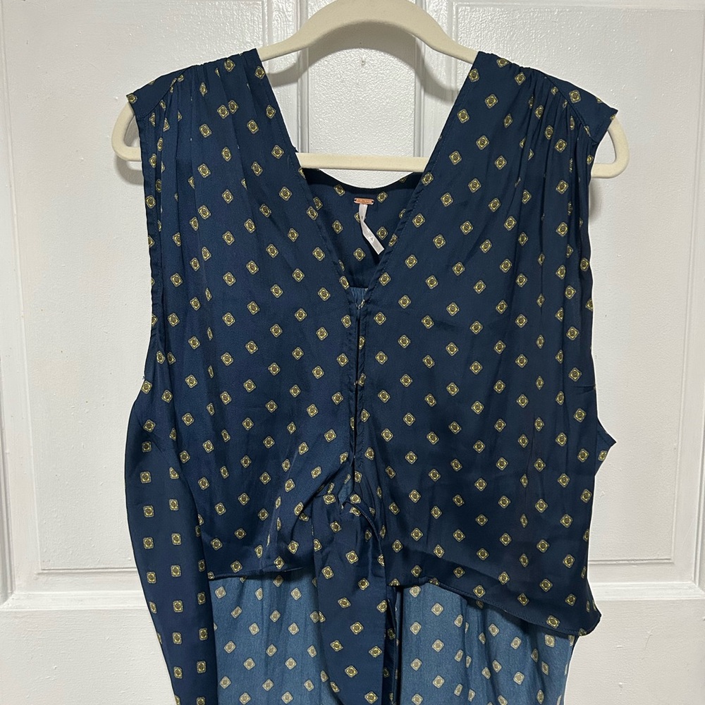 Free People Tie Front Top